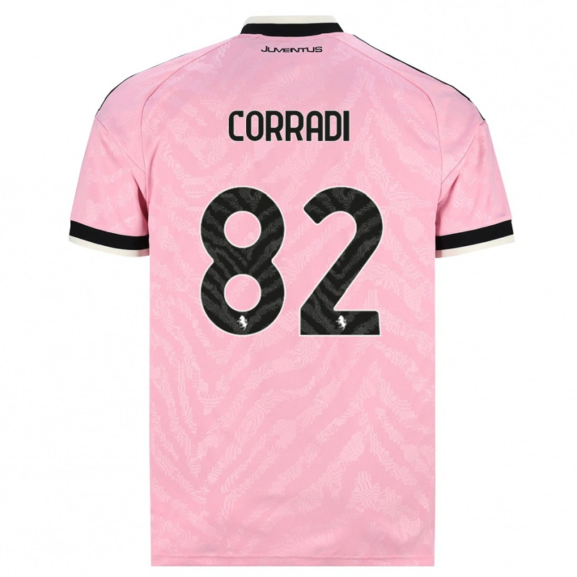 Danxen Niño Camiseta Christian Corradi #82 Rosa Negro 2ª Equipación 2026/27 La Camisa