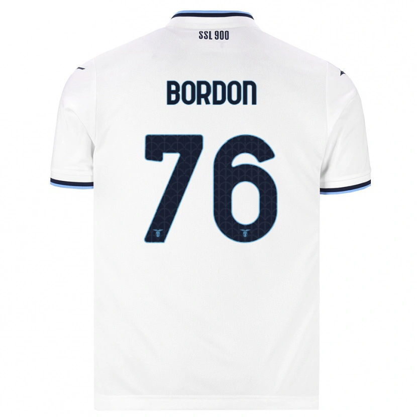 Danxen Niño Camiseta Filipe Bordon #76 Blanco Azul Marino 2ª Equipación 2026/27 La Camisa