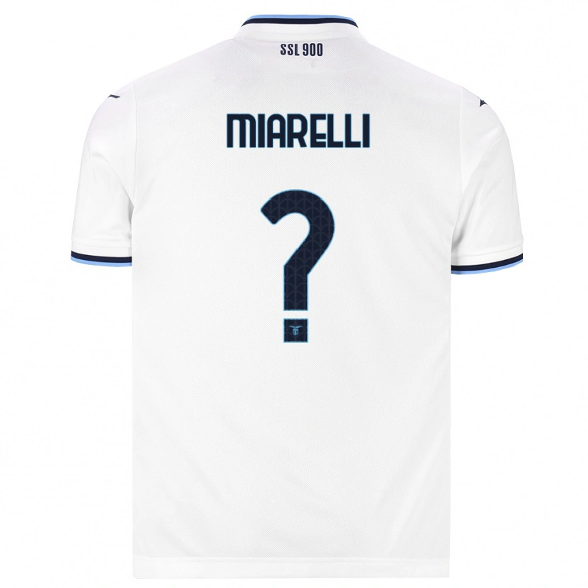 Danxen Niño Camiseta Andrea Miarelli #0 Blanco Azul Marino 2ª Equipación 2026/27 La Camisa