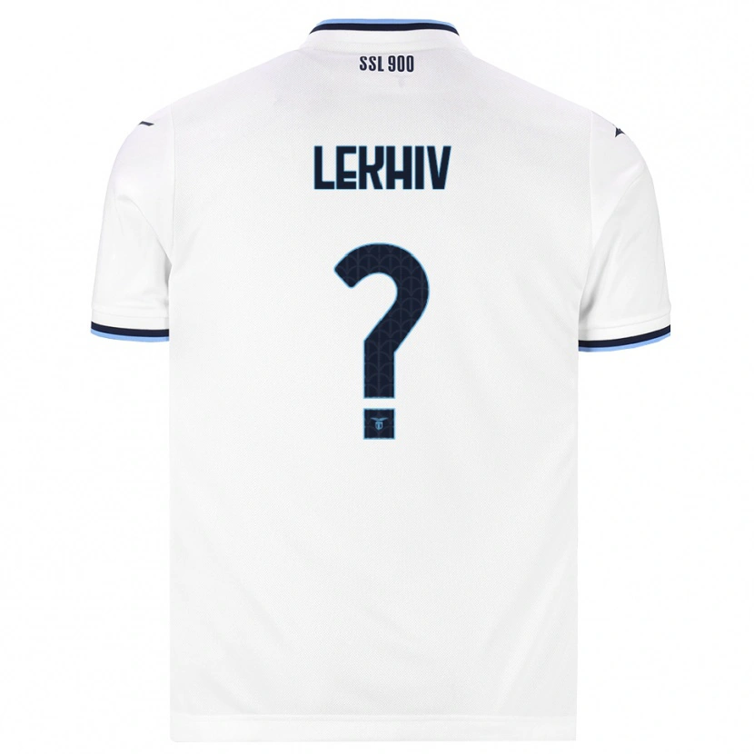Danxen Niño Camiseta Maksym Lekhiv #0 Blanco Azul Marino 2ª Equipación 2026/27 La Camisa