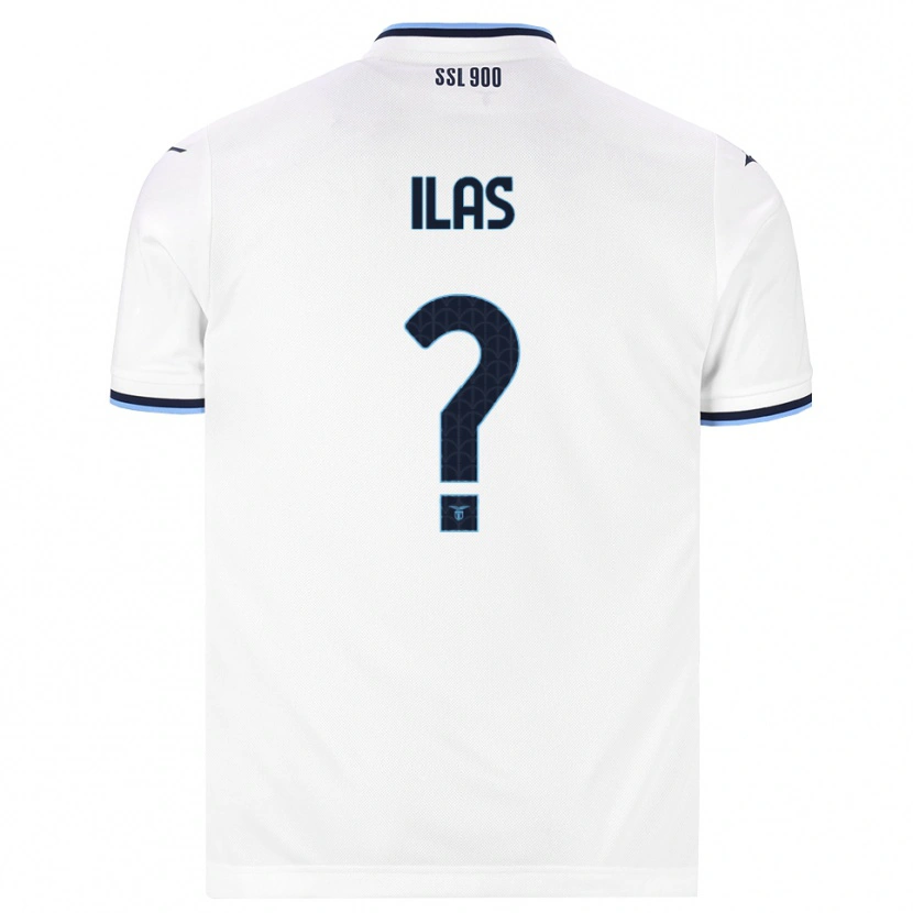 Danxen Niño Camiseta Narcis Ilaș #0 Blanco Azul Marino 2ª Equipación 2026/27 La Camisa
