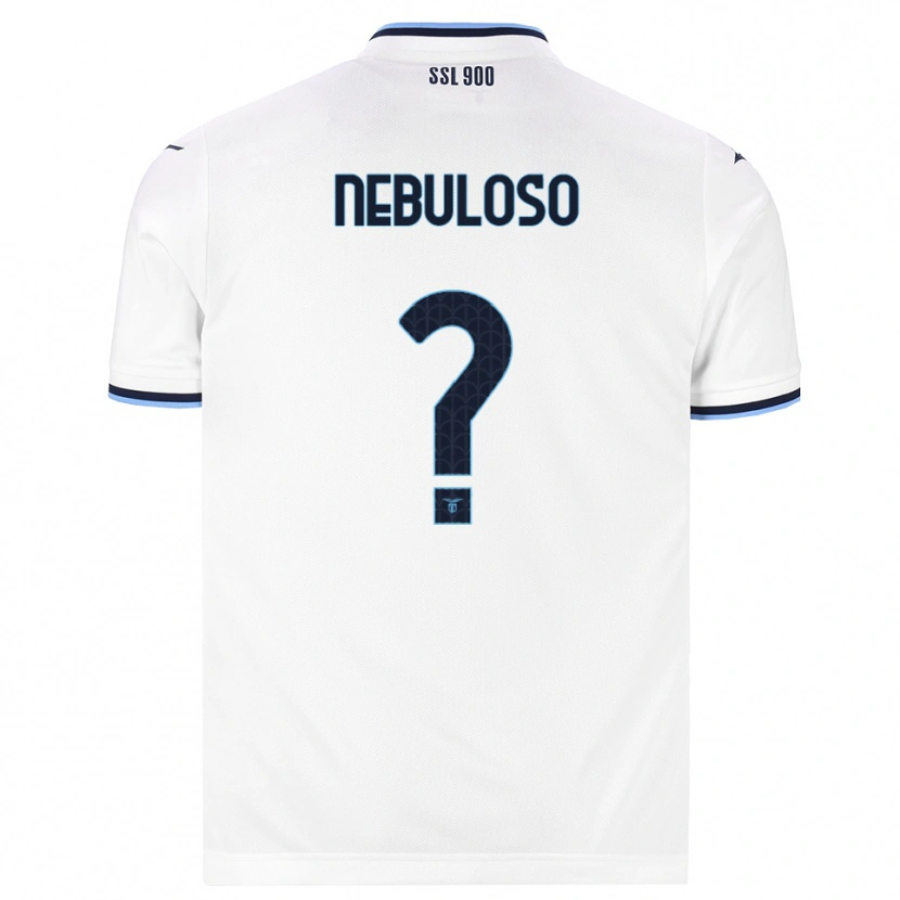 Danxen Niño Camiseta Giulio Nebuloso #0 Blanco Azul Marino 2ª Equipación 2026/27 La Camisa