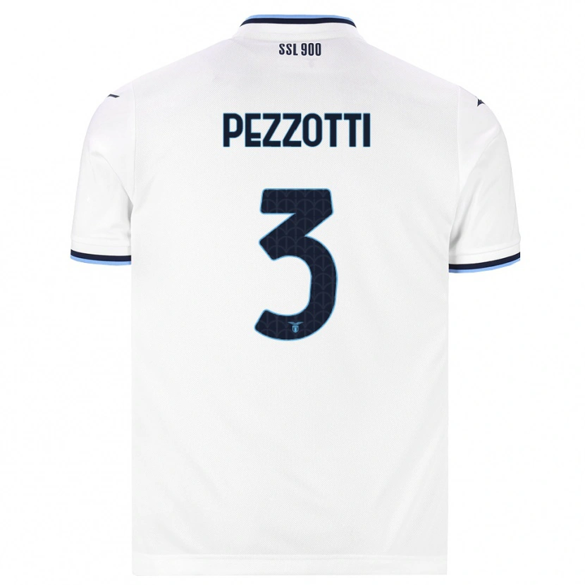 Danxen Niño Camiseta Arianna Pezzotti #3 Blanco Azul Marino 2ª Equipación 2026/27 La Camisa