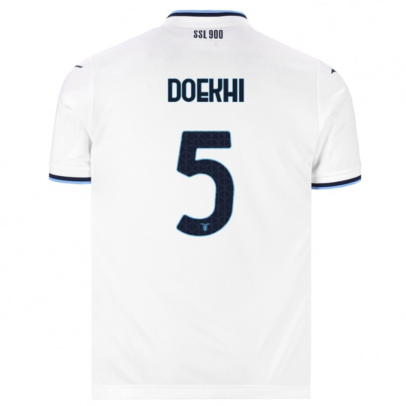Danxen Niño Camiseta Danilho Doekhi #5 Blanco Azul Marino 2ª Equipación 2026/27 La Camisa
