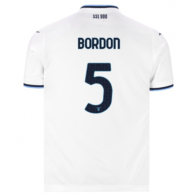 Danxen Niño Camiseta Ricardo Bordon #5 Blanco Azul Marino 2ª Equipación 2026/27 La Camisa