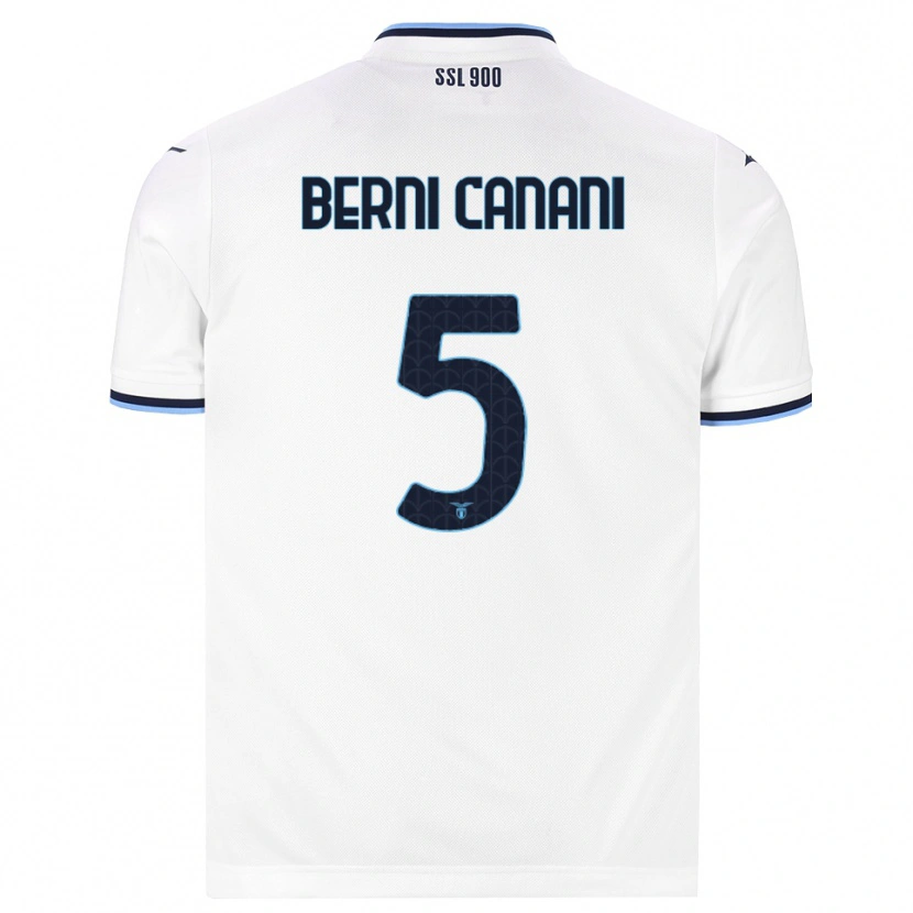 Danxen Niño Camiseta Leonardo Berni Canani #5 Blanco Azul Marino 2ª Equipación 2026/27 La Camisa