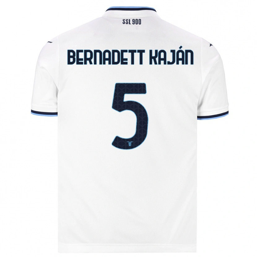 Danxen Niño Camiseta Zsanett Bernadett Kaján #5 Blanco Azul Marino 2ª Equipación 2026/27 La Camisa
