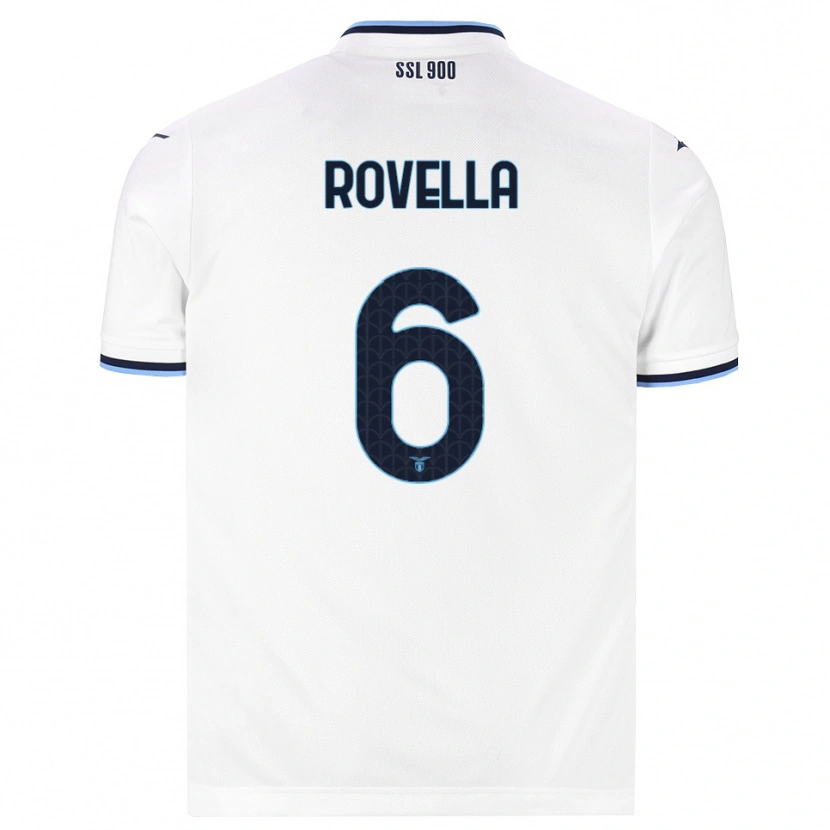 Danxen Niño Camiseta Nicolò Rovella #6 Blanco Azul Marino 2ª Equipación 2026/27 La Camisa