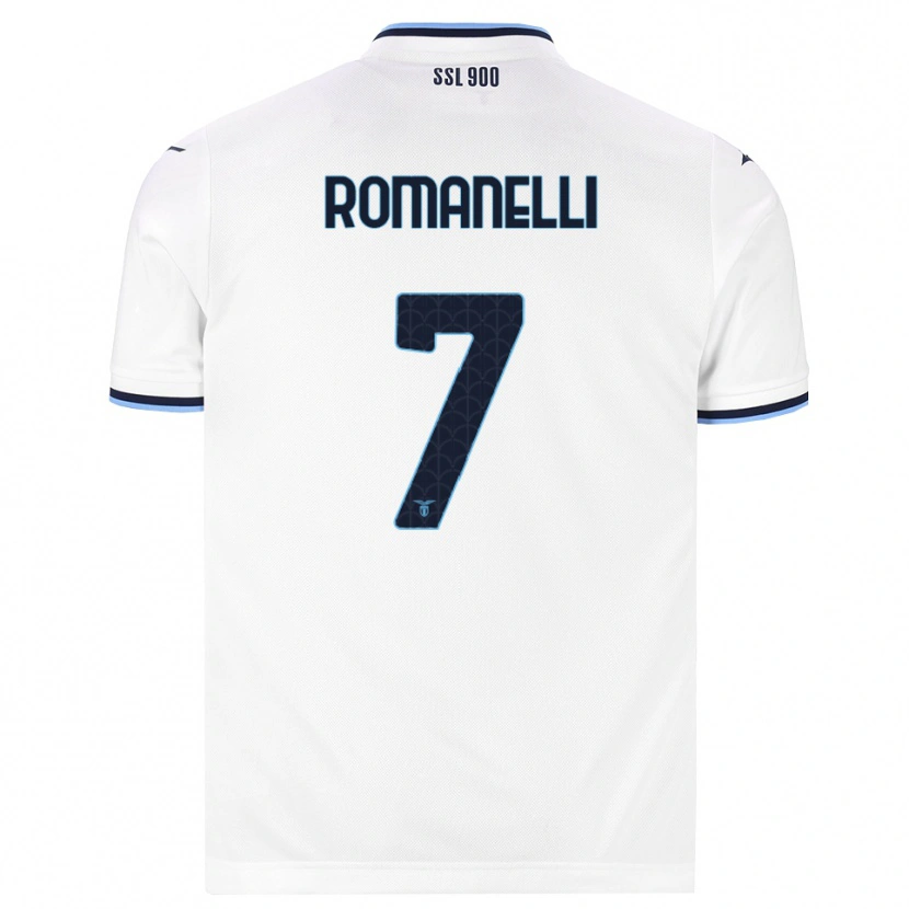 Danxen Niño Camiseta Nicolas Romanelli #7 Blanco Azul Marino 2ª Equipación 2026/27 La Camisa