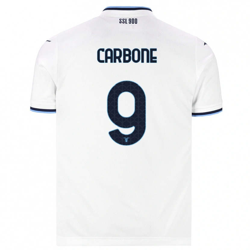 Danxen Niño Camiseta Giovanni Carbone #9 Blanco Azul Marino 2ª Equipación 2026/27 La Camisa