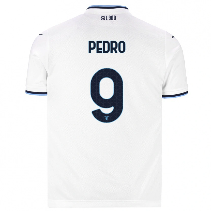 Danxen Niño Camiseta Pedro #9 Blanco Azul Marino 2ª Equipación 2026/27 La Camisa