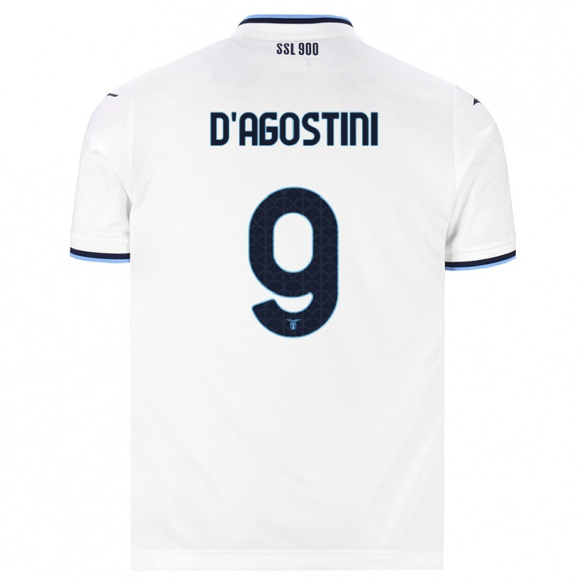 Danxen Niño Camiseta Lorenzo D'agostini #9 Blanco Azul Marino 2ª Equipación 2026/27 La Camisa