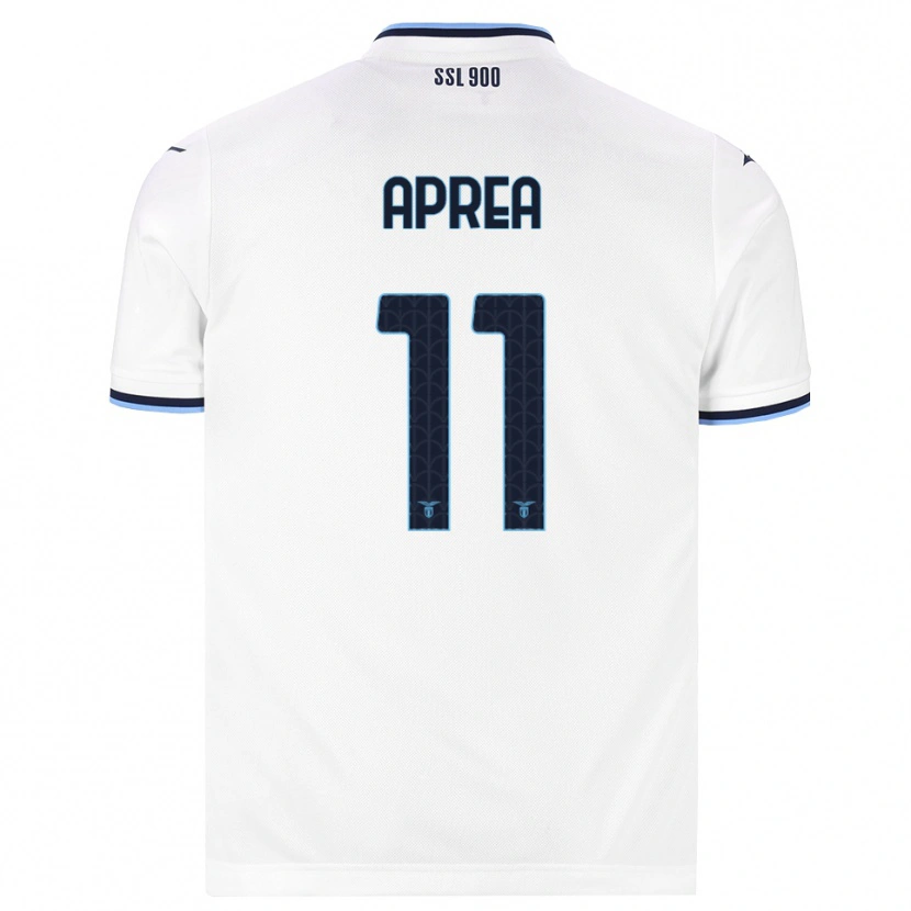 Danxen Niño Camiseta Federico Aprea #11 Blanco Azul Marino 2ª Equipación 2026/27 La Camisa