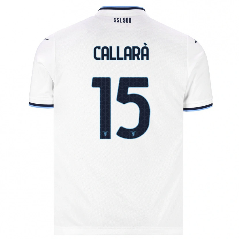 Danxen Niño Camiseta Nicholas Callarà #15 Blanco Azul Marino 2ª Equipación 2026/27 La Camisa