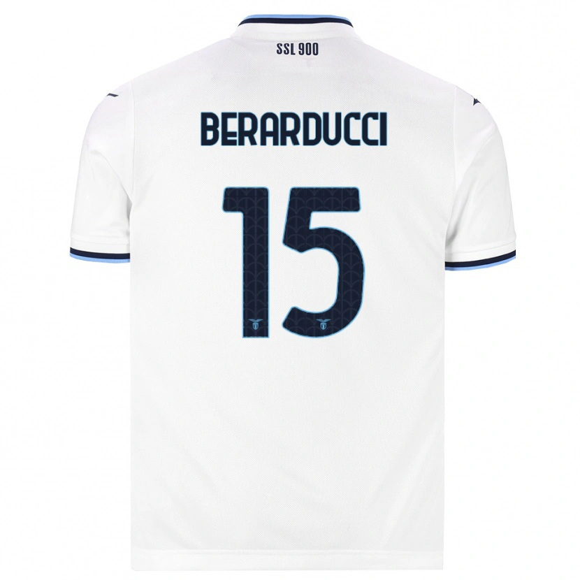 Danxen Niño Camiseta Martina Berarducci #15 Blanco Azul Marino 2ª Equipación 2026/27 La Camisa