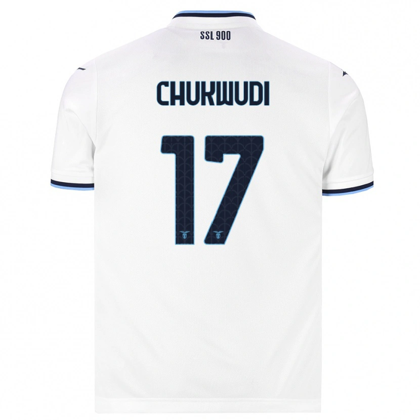 Danxen Niño Camiseta Ogonna Franca Chukwudi #17 Blanco Azul Marino 2ª Equipación 2026/27 La Camisa