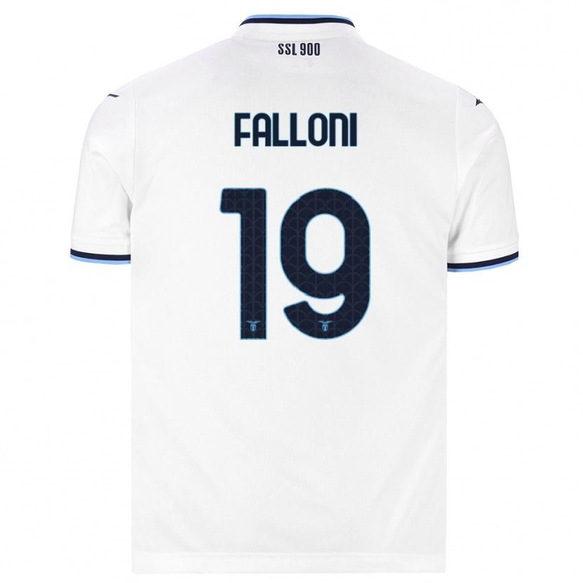 Danxen Niño Camiseta Ludovica Falloni #19 Blanco Azul Marino 2ª Equipación 2026/27 La Camisa
