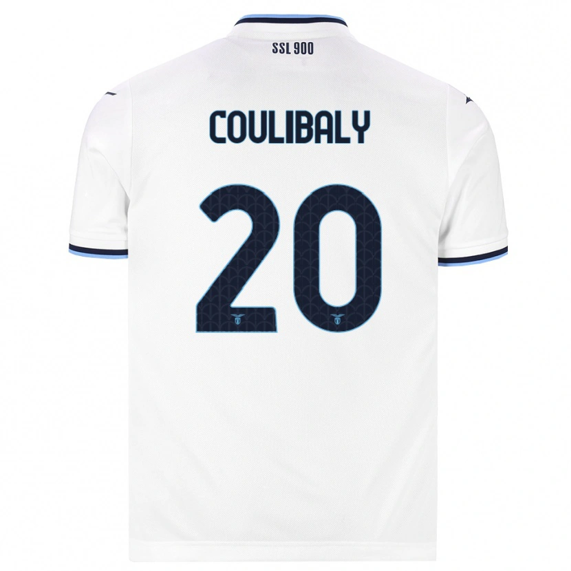 Danxen Niño Camiseta Larsson Coulibaly #20 Blanco Azul Marino 2ª Equipación 2026/27 La Camisa