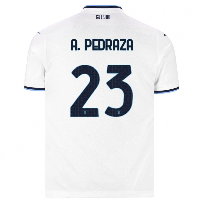 Danxen Niño Camiseta Alfonso Pedraza #23 Blanco Azul Marino 2ª Equipación 2026/27 La Camisa