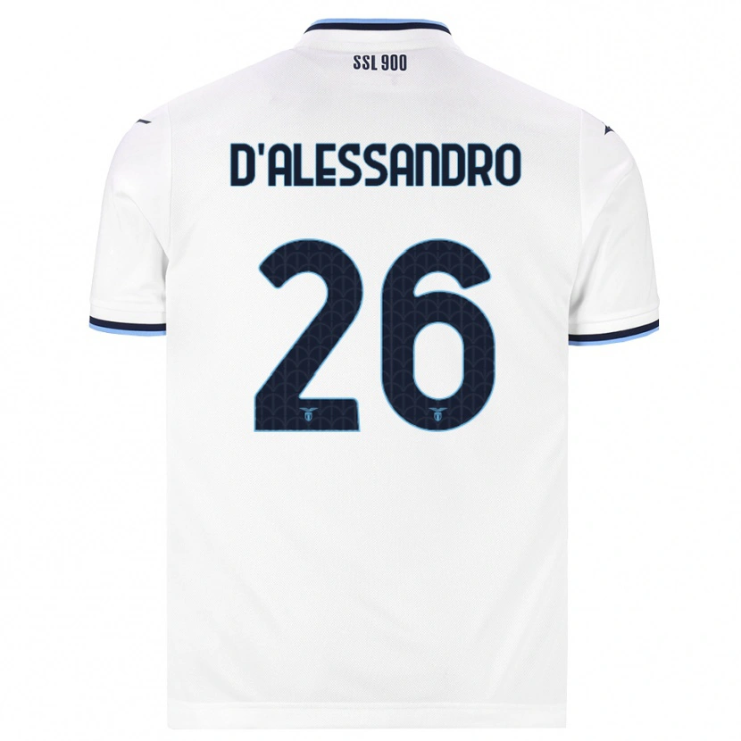 Danxen Niño Camiseta Mattya D'alessandro #26 Blanco Azul Marino 2ª Equipación 2026/27 La Camisa