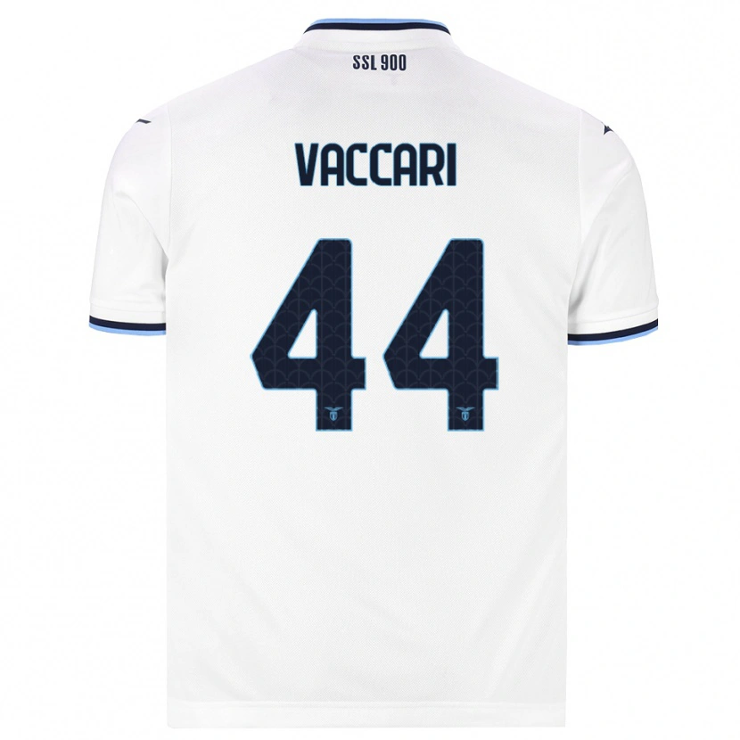 Danxen Niño Camiseta Flavia Vaccari #44 Blanco Azul Marino 2ª Equipación 2026/27 La Camisa