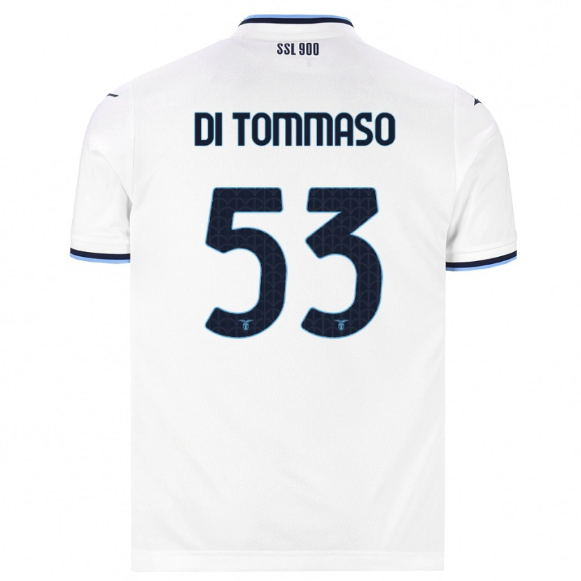 Danxen Niño Camiseta Leonardo Di Tommaso #53 Blanco Azul Marino 2ª Equipación 2026/27 La Camisa