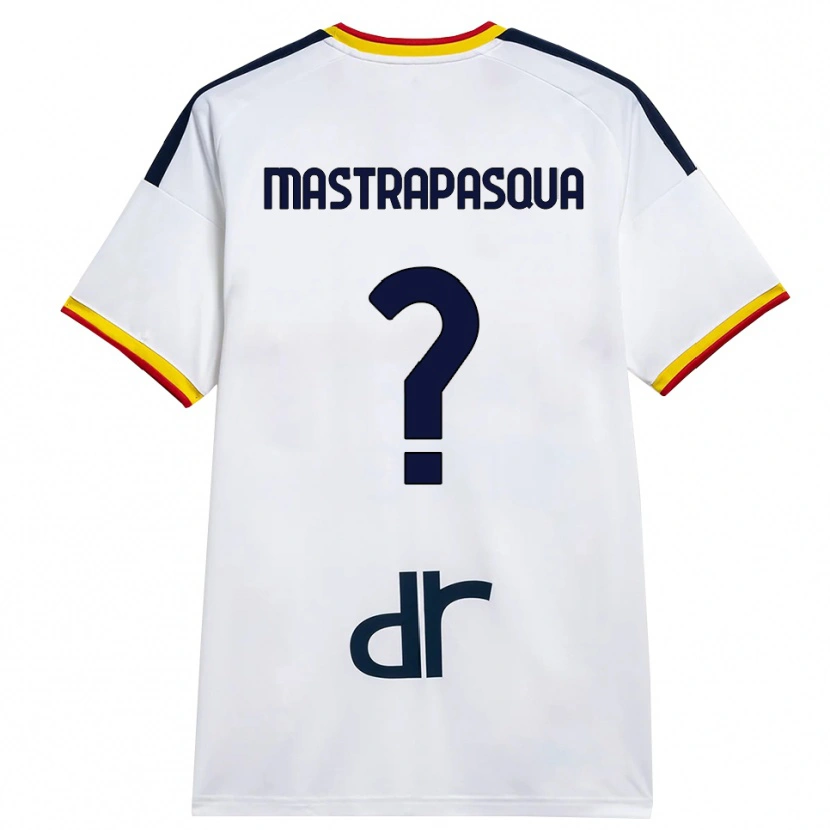 Danxen Niño Camiseta Tommaso Mastrapasqua #0 Blanco Amarillo Rojo 2ª Equipación 2026/27 La Camisa