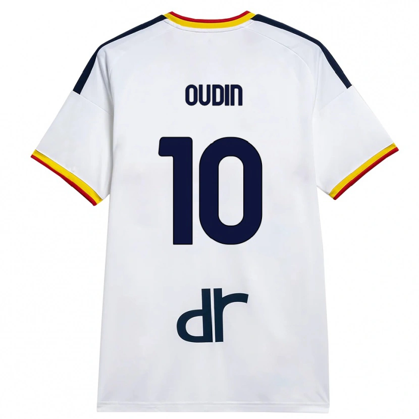 Danxen Niño Camiseta Rémi Oudin #10 Blanco Amarillo Rojo 2ª Equipación 2026/27 La Camisa