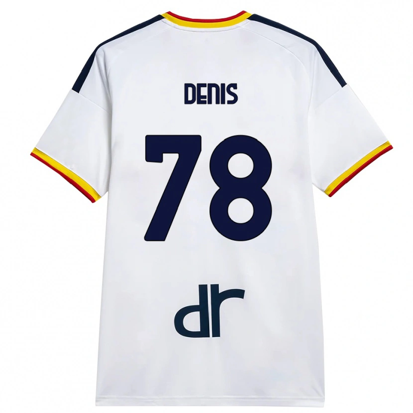 Danxen Niño Camiseta Max Denis #78 Blanco Amarillo Rojo 2ª Equipación 2026/27 La Camisa