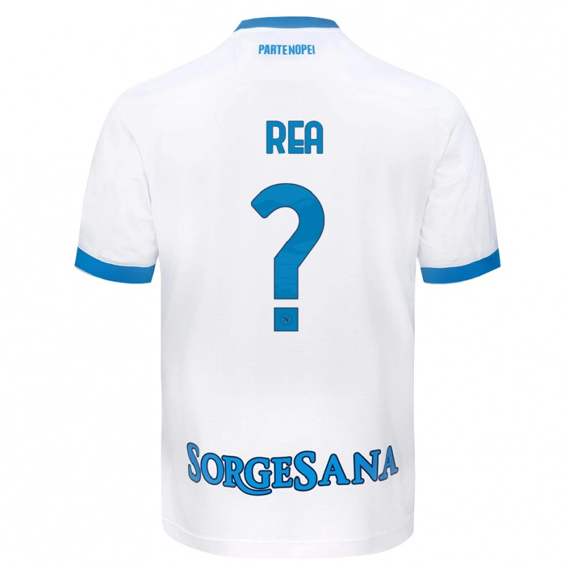 Danxen Niño Camiseta Roberto Rea #0 Blanco Azul Cielo 2ª Equipación 2026/27 La Camisa