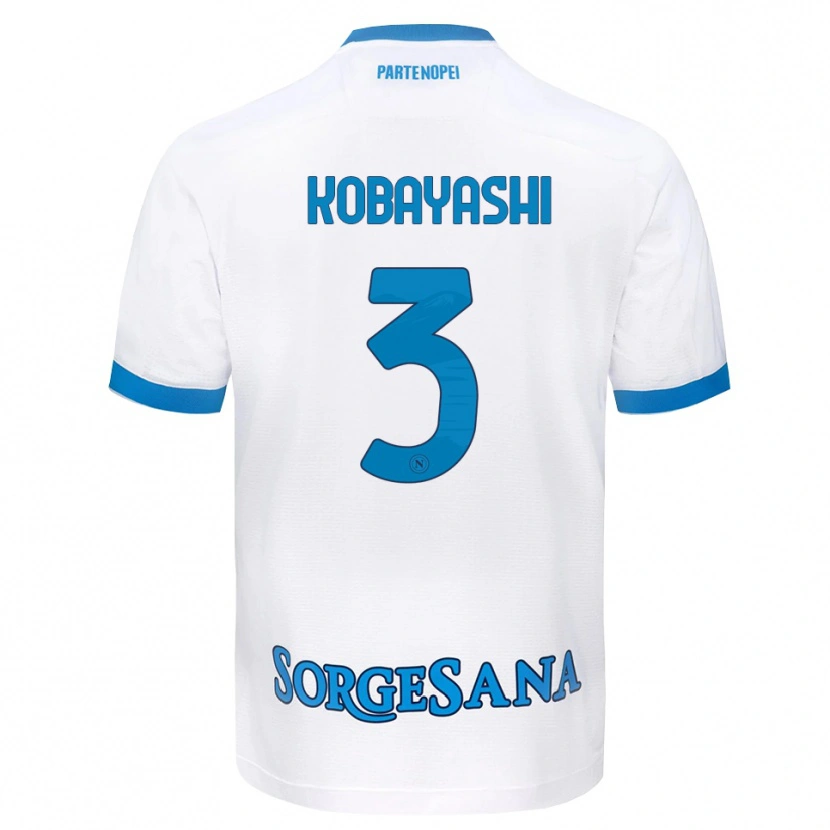 Danxen Niño Camiseta Miharu Kobayashi #3 Blanco Azul Cielo 2ª Equipación 2026/27 La Camisa