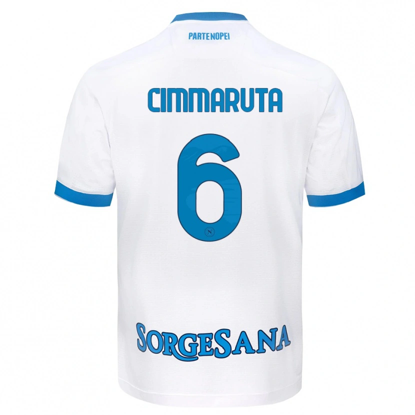 Danxen Niño Camiseta Antonio Cimmaruta #6 Blanco Azul Cielo 2ª Equipación 2026/27 La Camisa