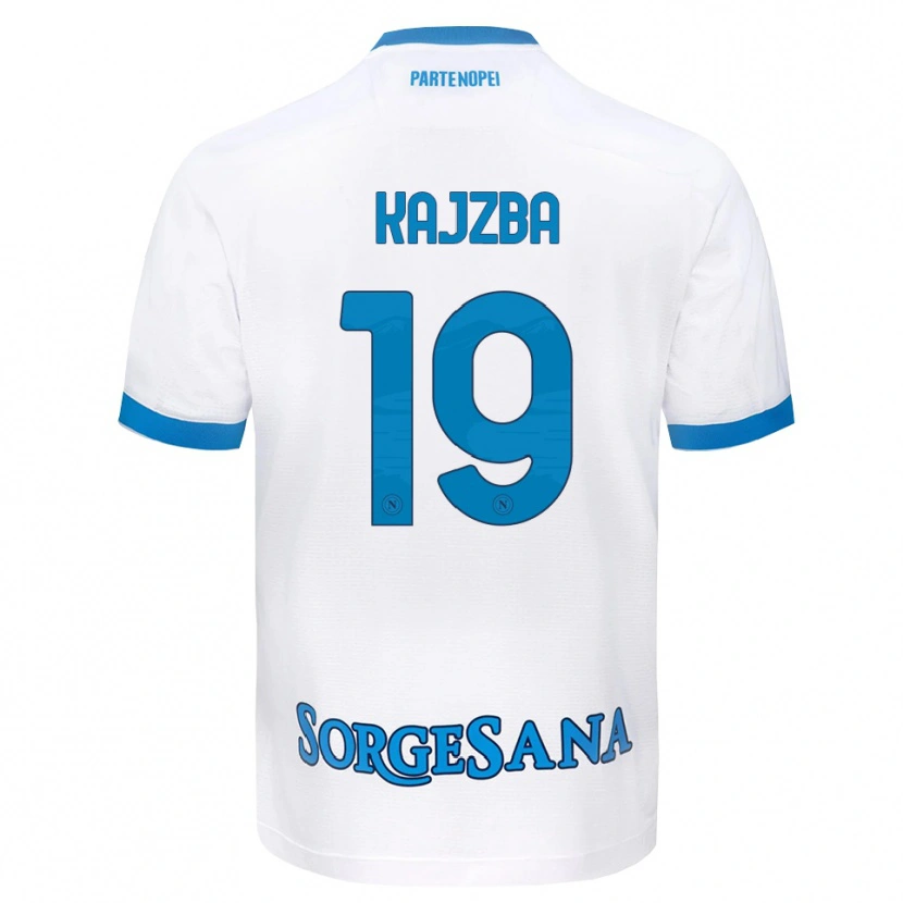 Danxen Niño Camiseta Nina Kajzba #19 Blanco Azul Cielo 2ª Equipación 2026/27 La Camisa