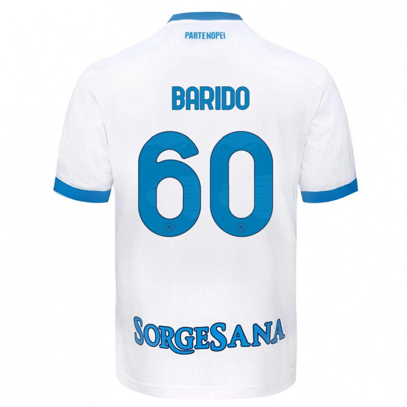 Danxen Niño Camiseta Francisco Baridó #60 Blanco Azul Cielo 2ª Equipación 2026/27 La Camisa