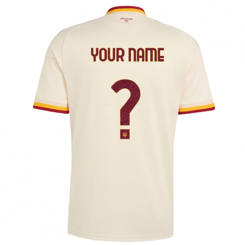 Danxen Niño Camiseta Su Nombre #0 Champán Rojo Amarillo 2ª Equipación 2026/27 La Camisa