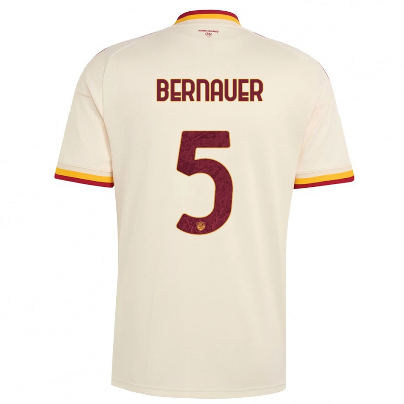 Danxen Niño Camiseta Vanessa Bernauer #5 Champán Rojo Amarillo 2ª Equipación 2026/27 La Camisa