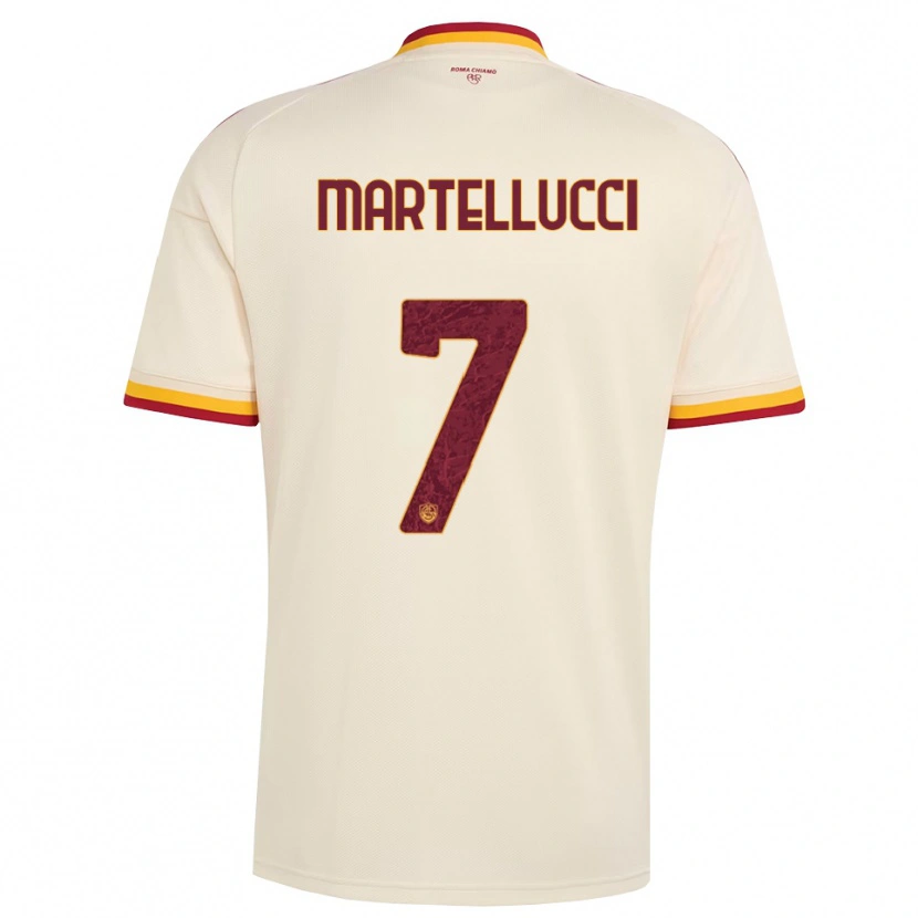 Danxen Niño Camiseta Federico Martellucci #7 Champán Rojo Amarillo 2ª Equipación 2026/27 La Camisa