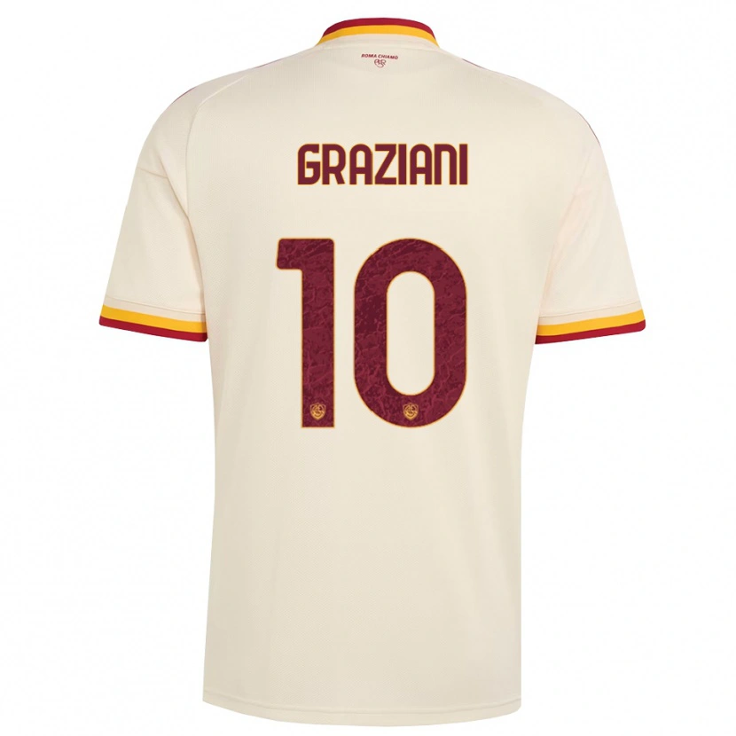Danxen Niño Camiseta Leonardo Graziani #10 Champán Rojo Amarillo 2ª Equipación 2026/27 La Camisa