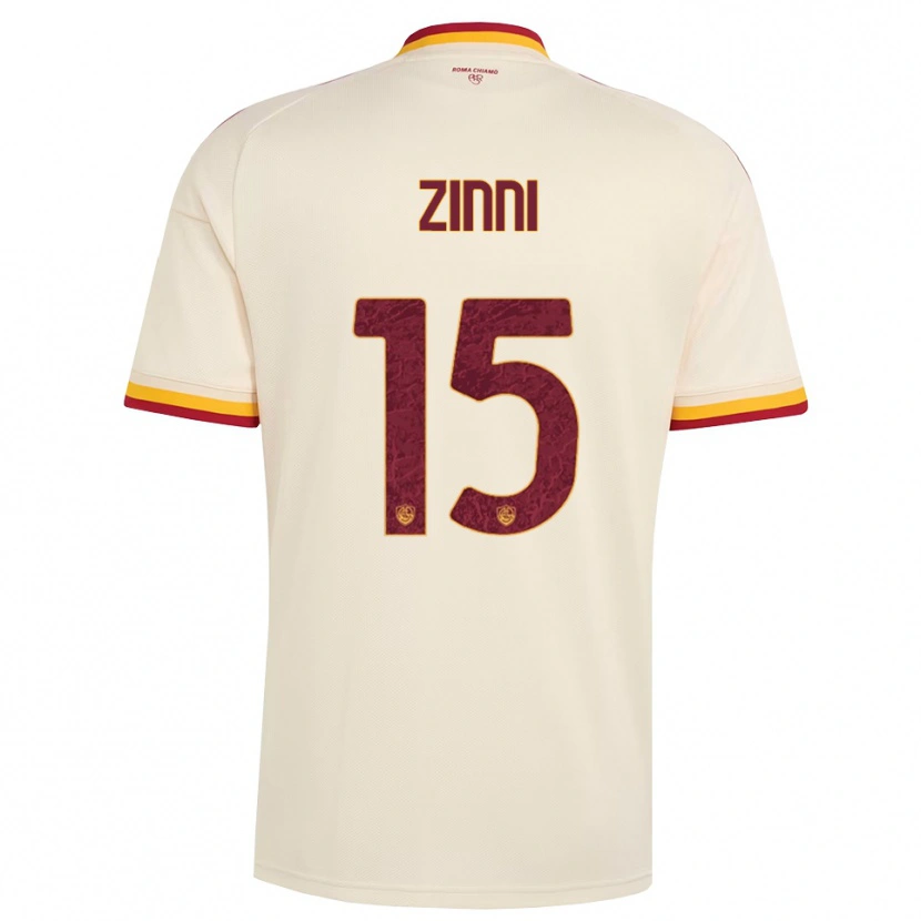 Danxen Niño Camiseta Raul Zinni #15 Champán Rojo Amarillo 2ª Equipación 2026/27 La Camisa