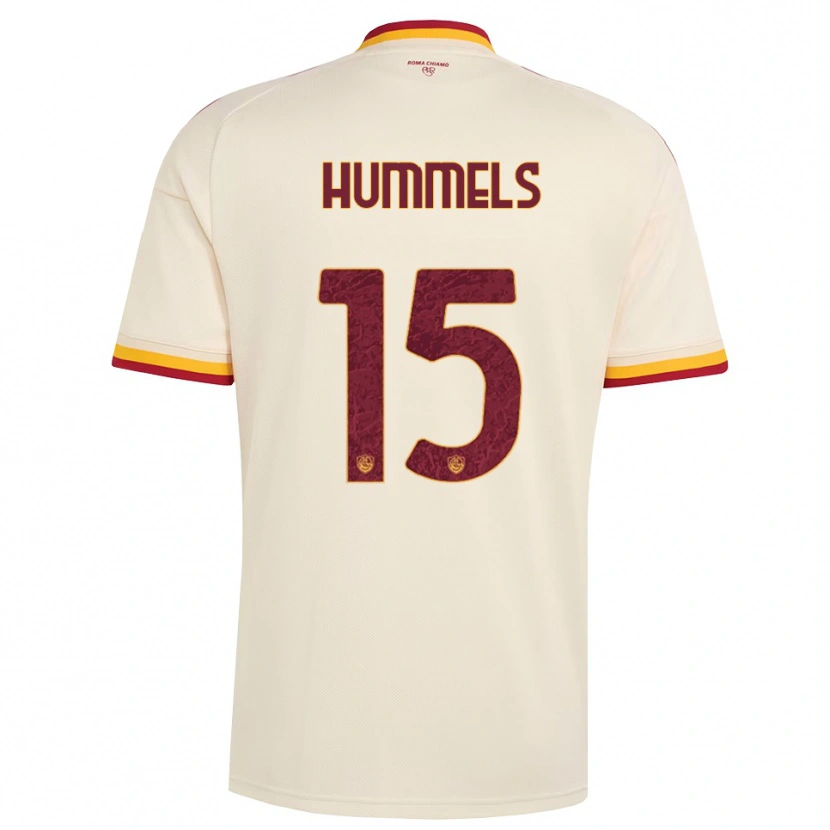 Danxen Niño Camiseta Mats Hummels #15 Champán Rojo Amarillo 2ª Equipación 2026/27 La Camisa