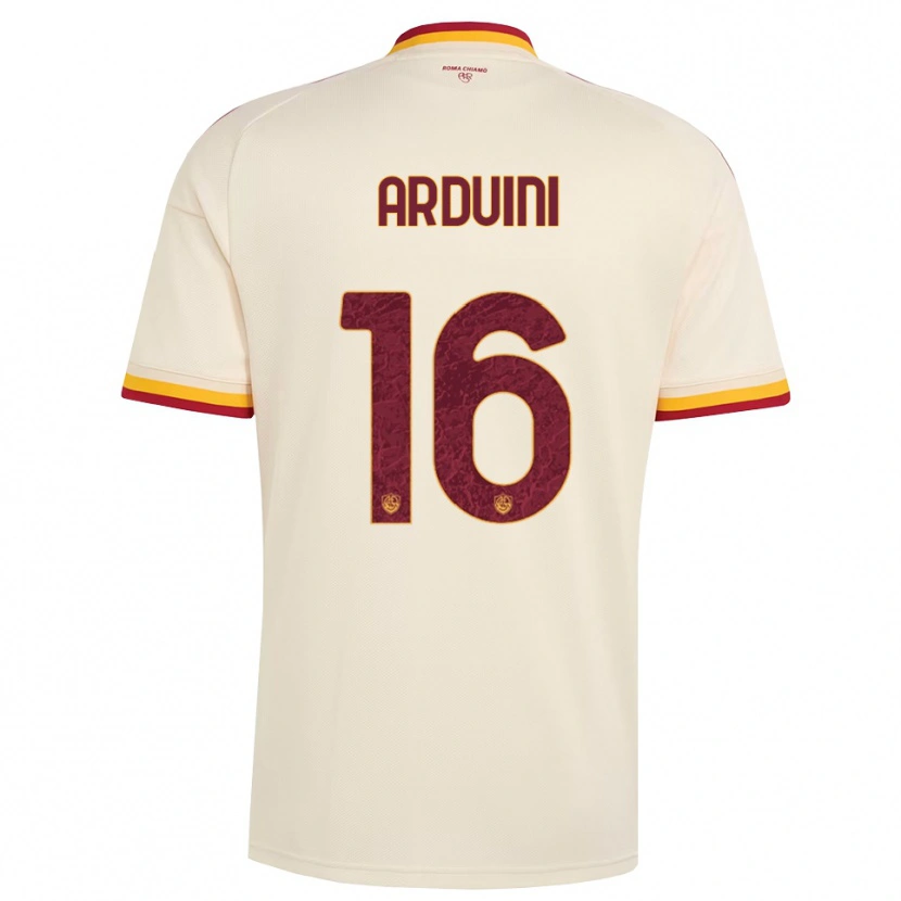 Danxen Niño Camiseta Giacomo Arduini #16 Champán Rojo Amarillo 2ª Equipación 2026/27 La Camisa