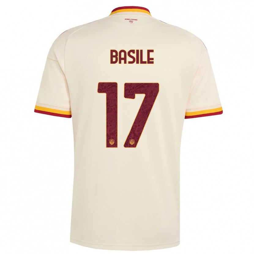 Danxen Niño Camiseta Emmanuel Basile #17 Champán Rojo Amarillo 2ª Equipación 2026/27 La Camisa
