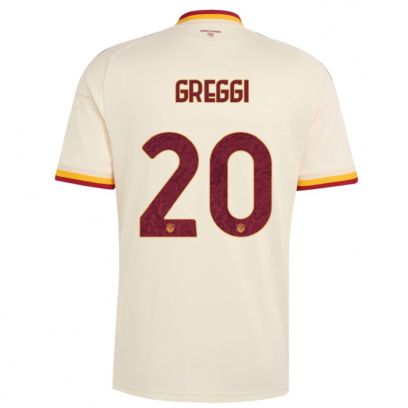Danxen Niño Camiseta Giada Greggi #20 Champán Rojo Amarillo 2ª Equipación 2026/27 La Camisa