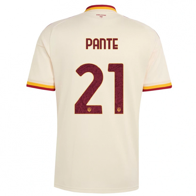 Danxen Niño Camiseta Mia Tecla Christina Pante #21 Champán Rojo Amarillo 2ª Equipación 2026/27 La Camisa