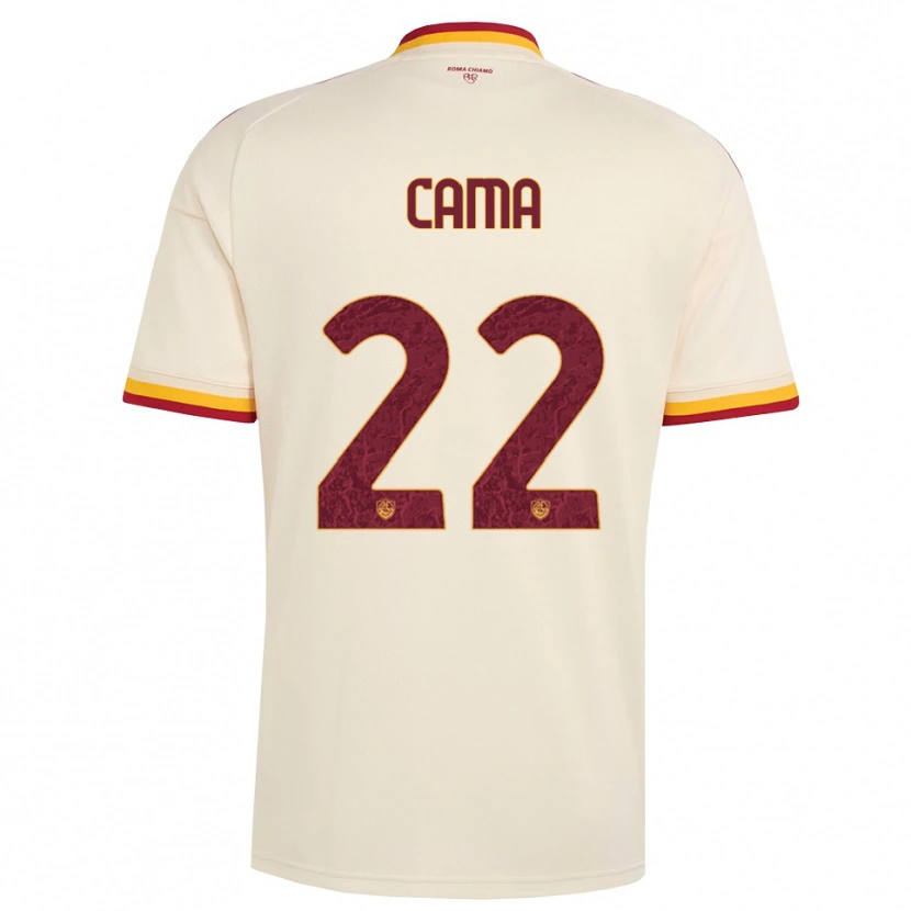 Danxen Niño Camiseta Cristian Cama #22 Champán Rojo Amarillo 2ª Equipación 2026/27 La Camisa