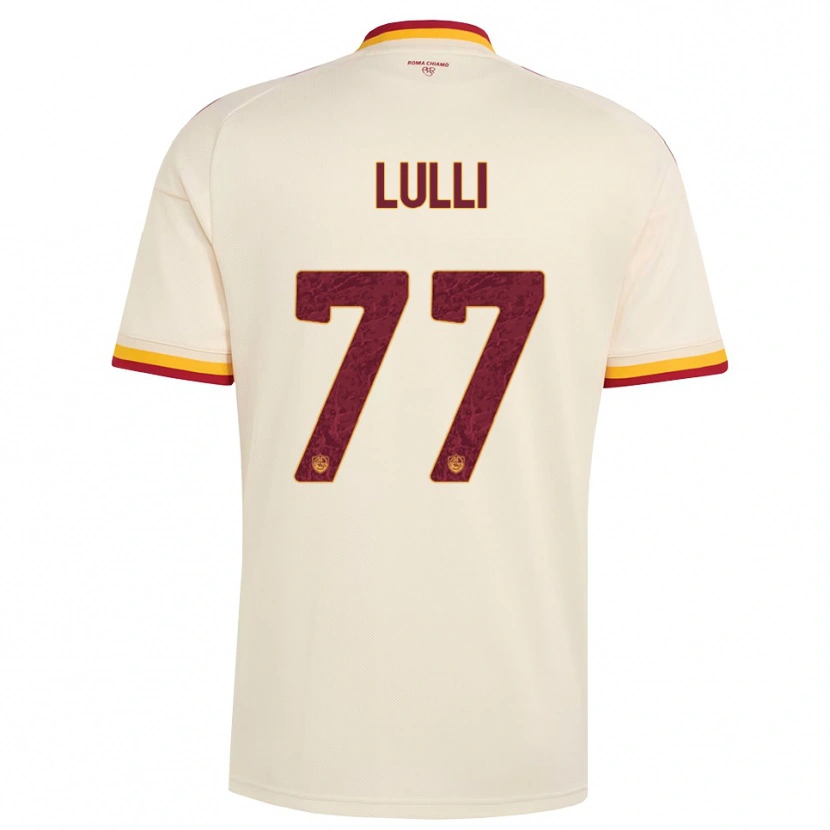 Danxen Niño Camiseta Emanuele Lulli #77 Champán Rojo Amarillo 2ª Equipación 2026/27 La Camisa