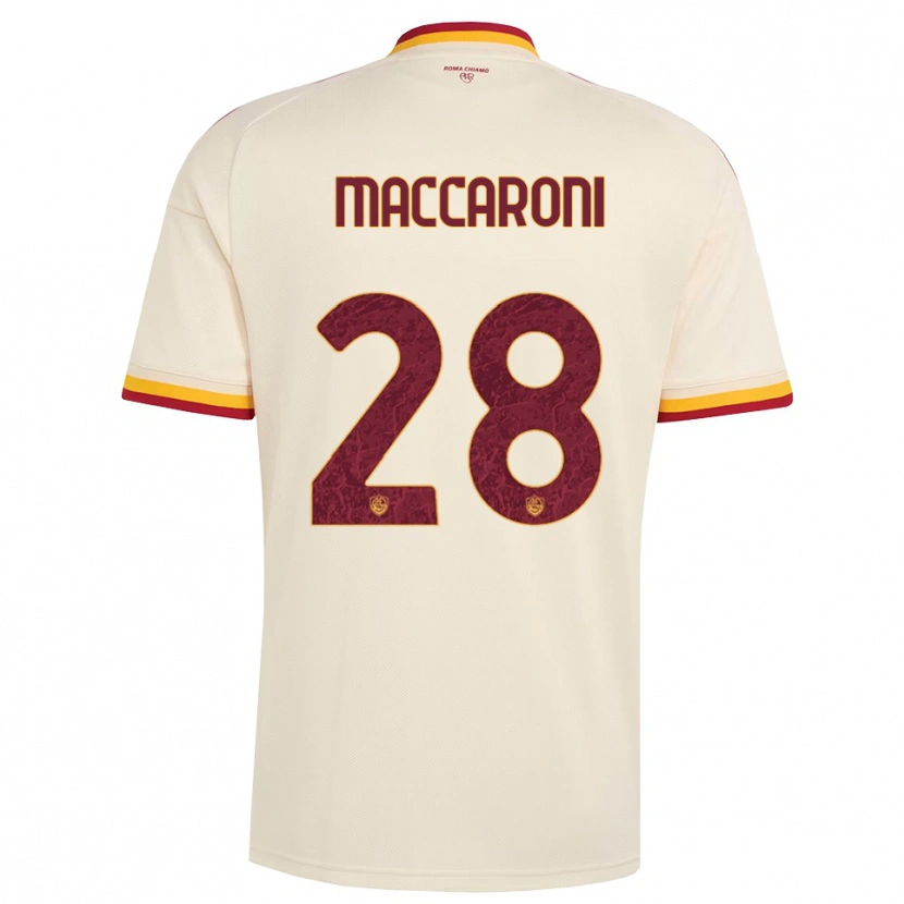 Danxen Niño Camiseta Valerio Maccaroni #28 Champán Rojo Amarillo 2ª Equipación 2026/27 La Camisa