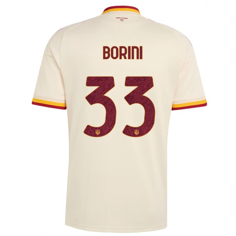 Danxen Niño Camiseta Joyce Borini #33 Champán Rojo Amarillo 2ª Equipación 2026/27 La Camisa