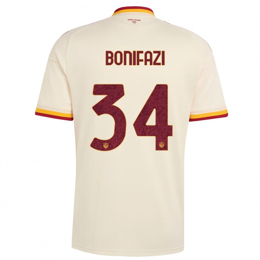 Danxen Niño Camiseta Giampaolo Bonifazi #34 Champán Rojo Amarillo 2ª Equipación 2026/27 La Camisa