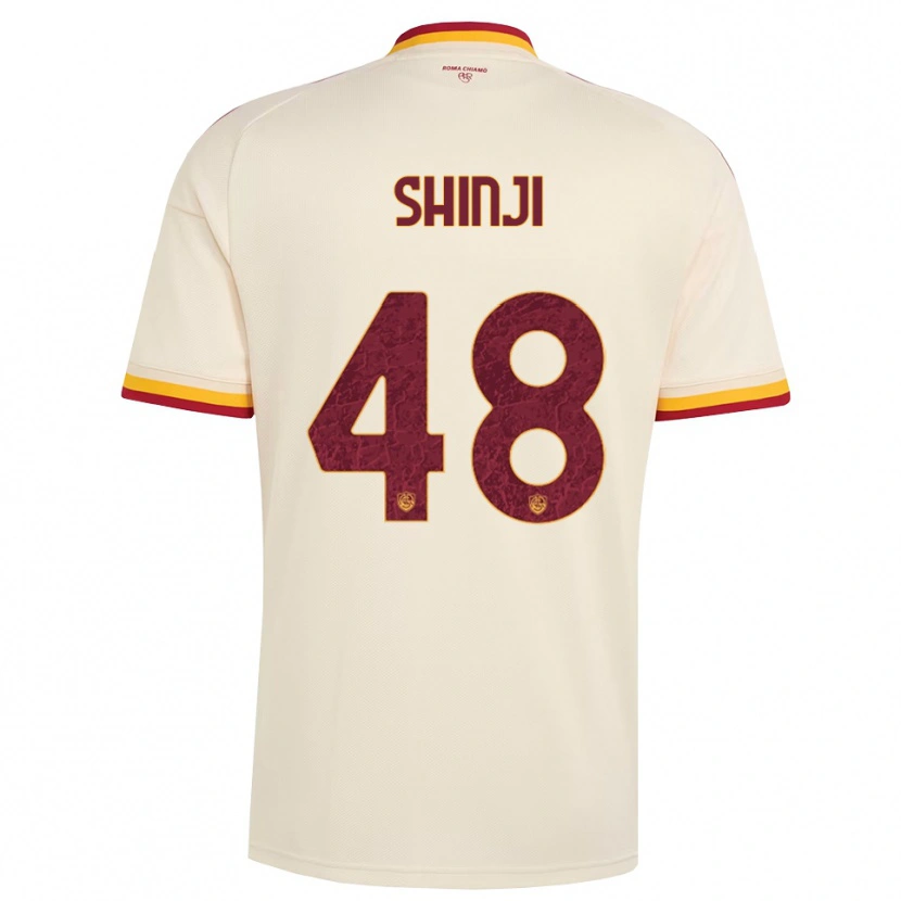 Danxen Niño Camiseta Shin-Ji Kim #48 Champán Rojo Amarillo 2ª Equipación 2026/27 La Camisa